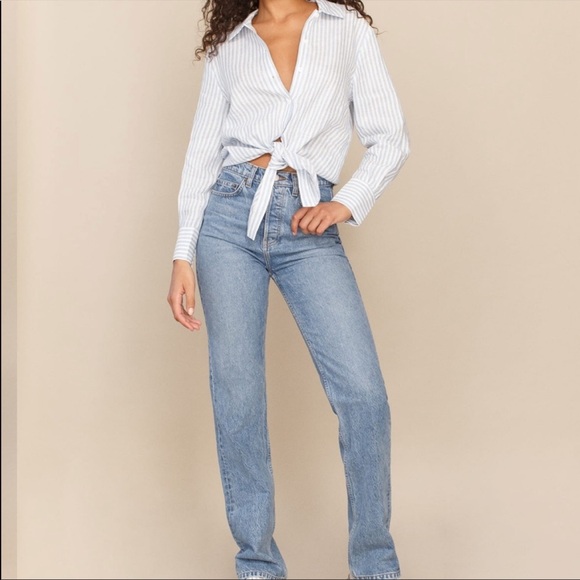 Reformation Anzio linen top size Small - Picture 3 of 4